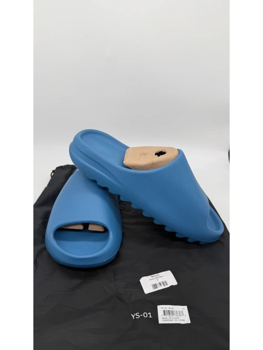 Yeezy YS-01 Blue Foam Slides Men’s 11 Dust Bag